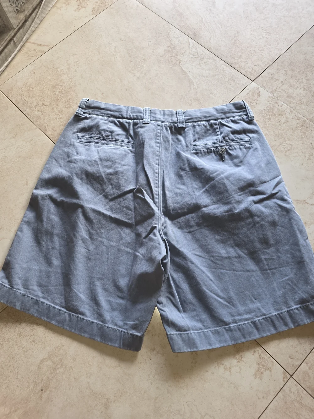 J. Crew Men's Light Blue Flat Front Chino Shorts